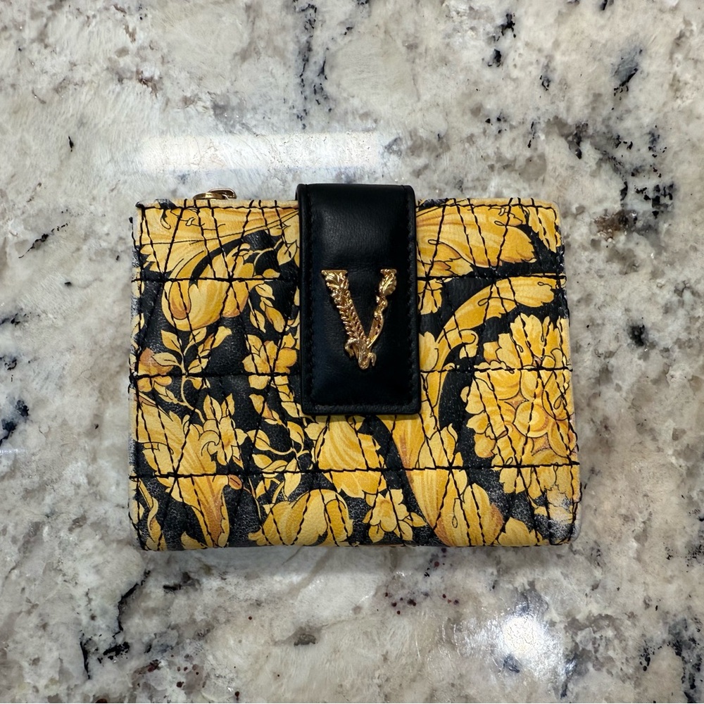 Versace GUC Baracco Virtus Black & Gold Wallet
